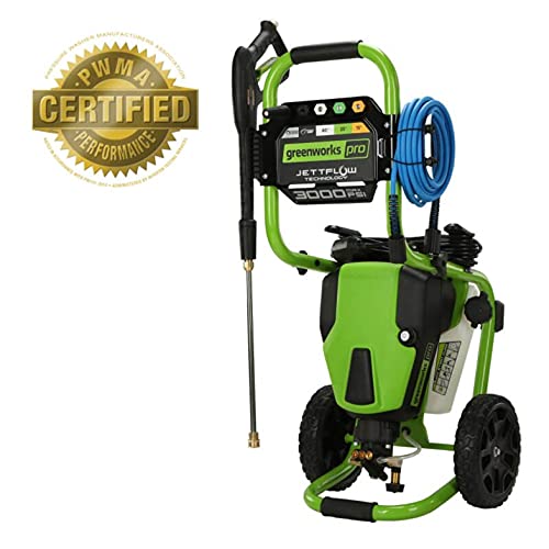 Greenworks Pro 3000 PSI 1.1-Gallon-GPM Cold Water Electric Pressure Washer 5113402HDVT