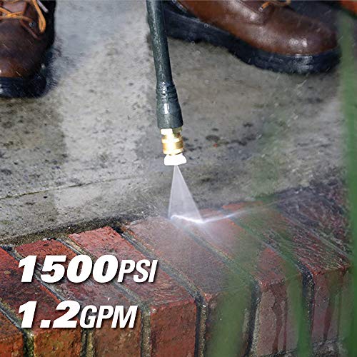Greenworks GPW1501 13 Amp 1500 PSI 1.2 GPM Electric Pressure Washer