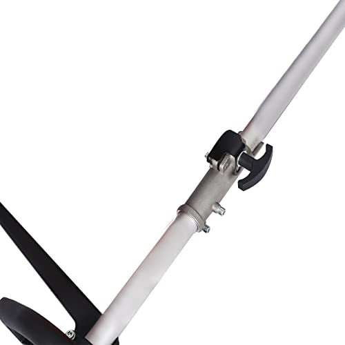 Gas Powered Snow Sweeper Brush Broom, Cordless Hand Held Walk Behind Power Shovel Snow Cleaner for Driveway Lawn Garden, 52CC 2-Stroke, 2.4HP, 24x9 EPA