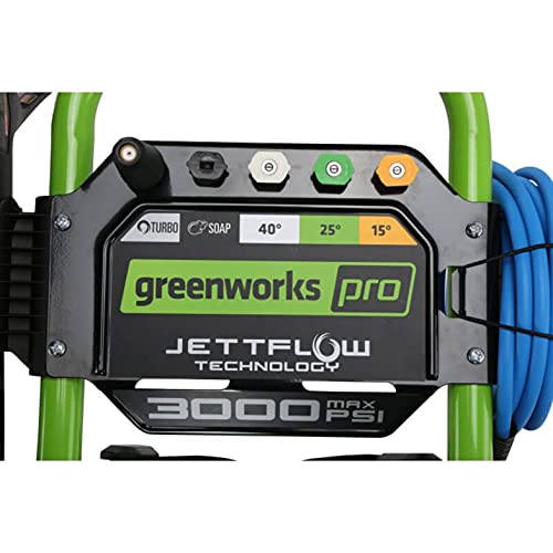 Greenworks Pro 3000 PSI 1.1-Gallon-GPM Cold Water Electric Pressure Washer 5113402HDVT