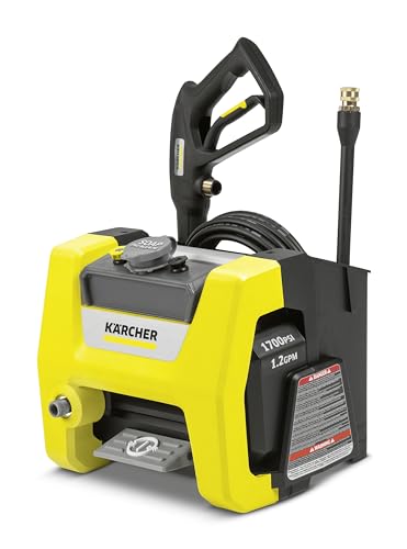 Karcher K1700 Cube Electric Power Pressure Washer 1700 PSI TruPressure, 1.2 GPM, Three Year Warranty
