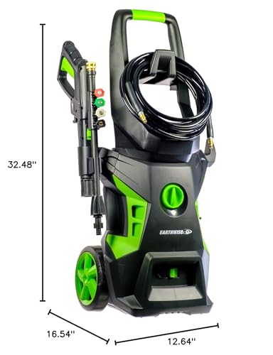 Earthwise PW20502B 2050 PSI 13-Amp Electric Corded Pressure Washer with Foam Cannon Bundle