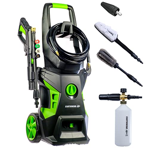 Earthwise PW20502B 2050 PSI 13-Amp Electric Corded Pressure Washer with Foam Cannon Bundle
