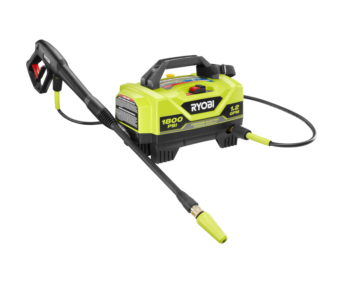 RYOBI Electric Pressure Washer 1,800 PSI 1.2 GPM