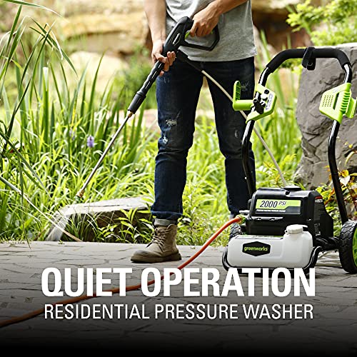 Greenworks 2000 PSI 1.2 GPM Electric Pressure Washer, GPW2000-1