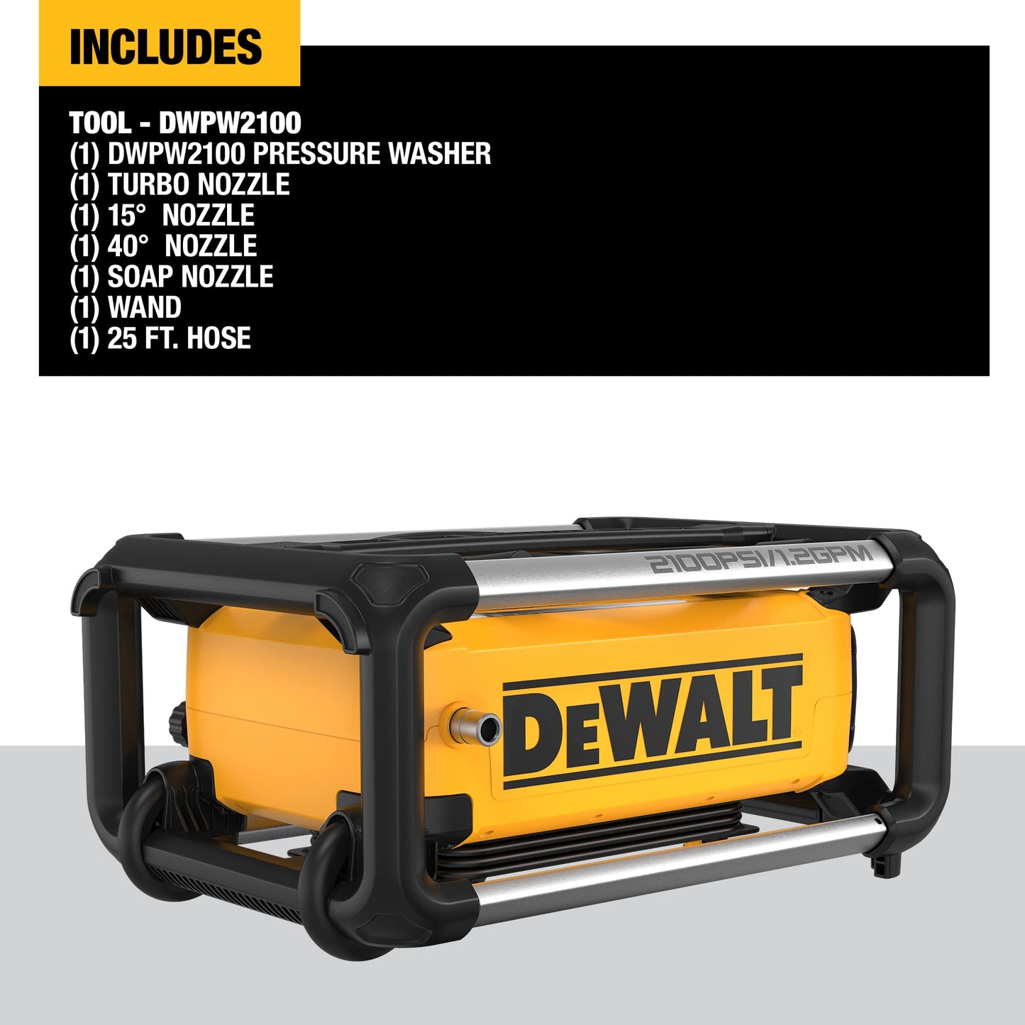 DEWALT 2100 PSI 1.2 GPM JOBSITE PW