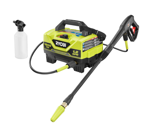 RYOBI Electric Pressure Washer 1,800 PSI 1.2 GPM