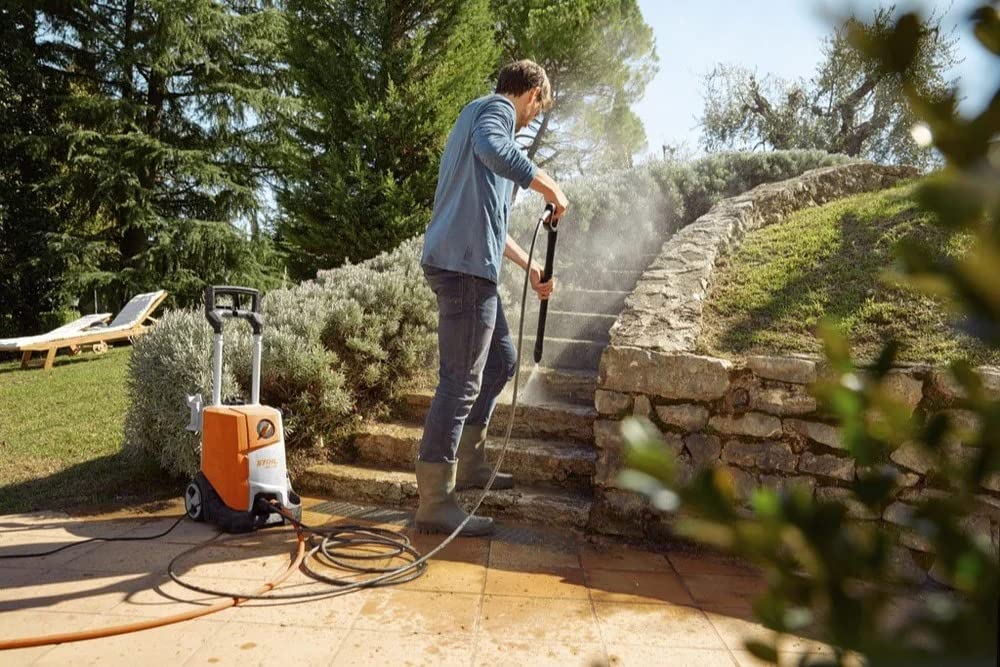 STIHL RE 80 X Electric High-Pressure Cleaner, Washer, with 120 bar Pressure for Multipurpose Cleaning, Pressure Adjustable Nozzle, Pressure Washer Sold by Garden Art