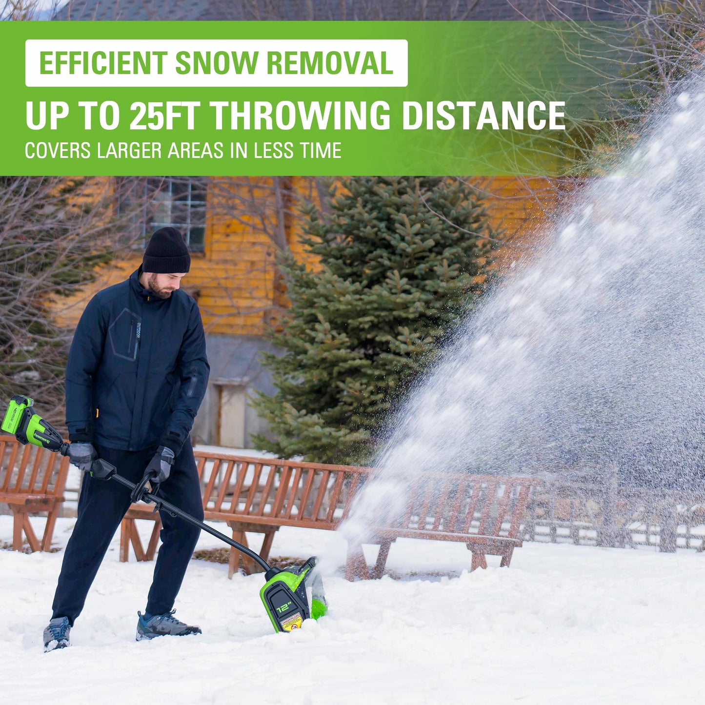 Greenworks 40V 12'' Brushless Snow Shovel(LED), Tool Only