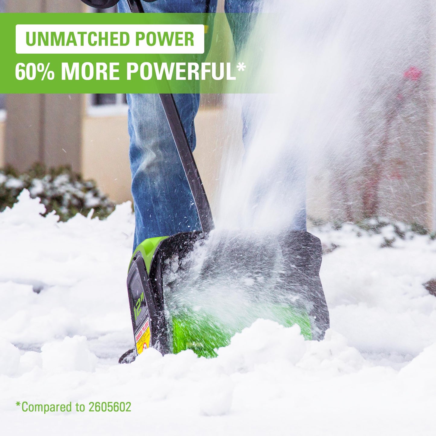 Greenworks 40V 12'' Brushless Snow Shovel(LED), Tool Only